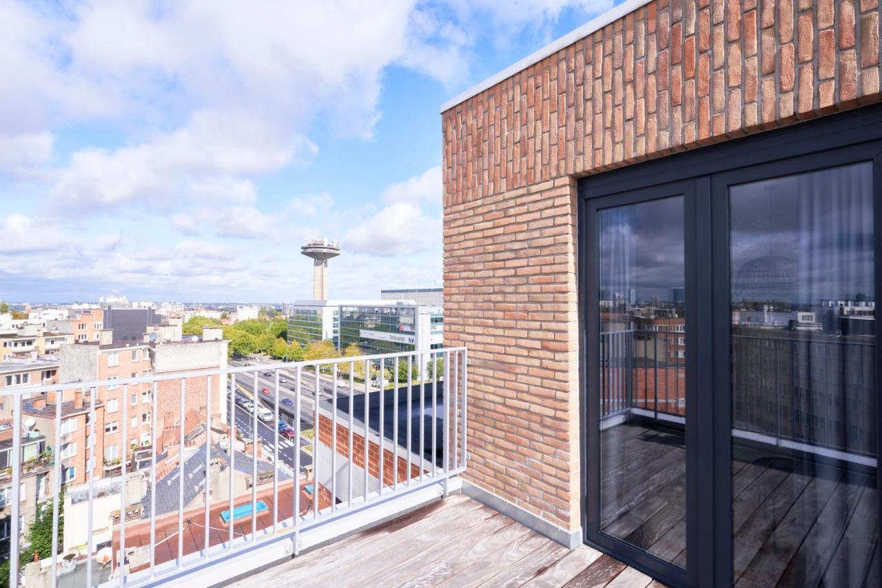 Diamant Penthouse Apartment Brussel Bagian luar foto